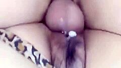 Ex-Girlfriend's Pussy Filled with Cum During Fucking