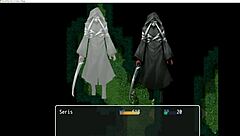 Seris the devil explores harbor village in this hentai game