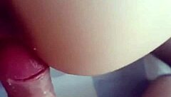 Ex-Girlfriend's Pussy Filled with Cum During Fucking