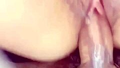 Ex-Girlfriend's Pussy Filled with Cum During Fucking