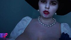 Lady Dimitrescu Cosplay In Resident Evil Village Ranch