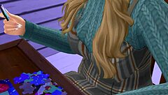 Girlfriend's unexpected transformation leads to intense creampie on boardgame