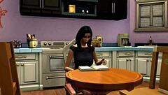 i play sims 4 girls night parody with handjob and blowjob fun