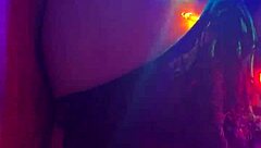 reverse cowgirl with toys and big cock in fishnets