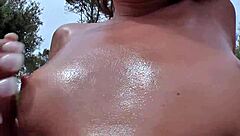 On Mallorca vacation, a teen's piercing pussy gets FUCKED and receives a MEGA CUMSHOT