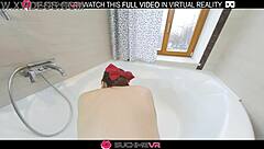 Naughty Angie Elif In Bathroom Deepthroat And Hard Fucking In Vr