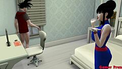 Dragon Ball Porn: Hermosa Esposa Castiga Hijo Por Follarse Mama Por Culo Todos Los Dias Hentai.