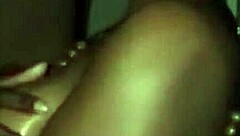 Ebony Chick Gives Sloppy Blowjob to Boyfriend