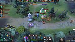 Intense DOTA 2 competition turns into wild group sex session
