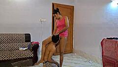 Brunette teen 18+ takes monster black cock in couple sex