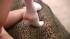 Does this pov blowjob slut blow bubble gum?