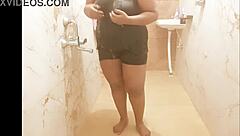 myanmar sexy milf taking shower