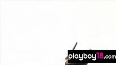 all natural beauty claire sinclair strips and shows big tits in fountain