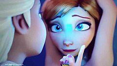 Cartoon lesbian sex to warm up the night