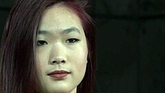 Asian amateur tied up and interviewed by maledom