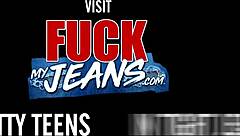 Slut in denims ready for first hardcore bbc anal fuck