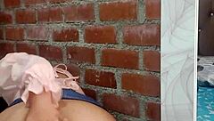 Immerse yourself in the sensual experience of a stunning Latina beauty in an erotic video performance