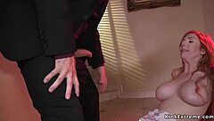 Big Butt Redhead Submits To Lieutenant's Intense Anal