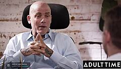 Whitney Wright interacts with her boss's stepson after him.