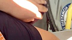 Peruvian Milf Flashes On Lima Streets