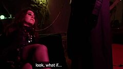 Witch seduces hunter for Halloween roleplay