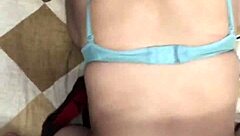 Desi wife watches porn in her room as husband fucks her from behind