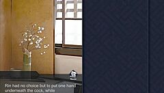 Cartoon Rin's moans and ejaculation during fingering - A kinky game