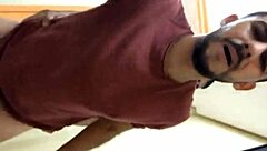 fucked by big dick in motel, then another guy joins for double fun