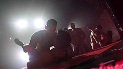 pornstars fuck in group orgy at nightclub