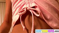 brookeskye shows off her petite body in the room