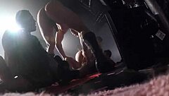 pornstars fuck in group orgy at nightclub