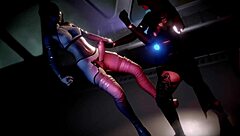 Futanari space adventure with telekinetic handjob