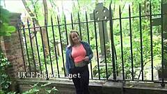 Ashley Rider flashes her tits in London public, so naughty and sexy!