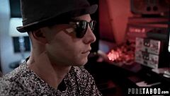 Abigail Mac Deepthroats DJ in Intense FFM Threesome for Fame