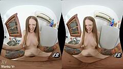 Petite Teen Samantha Hayes Wanks Big Cock in POV House Warming!