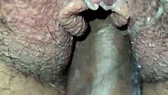 Pulsating double creampie fills asian pussy!