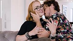 glasses ginger pawg emma magnolia cums multiple times