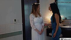 wedding turns lesbian with alex and bunny.