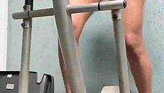 brave woman shows courage in the gym