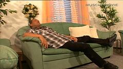 amateur couple first time before a camera