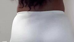 Real couple starts with blowjob then rides dick with big ass