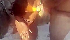 Bela India's Beach Bukkake Madness?