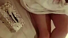 Pretty vietnamese girl masturbates and fucks hard