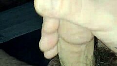 guy masturbates big monster cock until cumshot