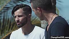 Gay hunk feels shocked hooking up with ex's step brother