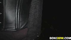 Tied big bbw tits punished roughly in the garage