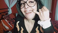 Get ready for a wild ride with this busty vore goddess who craves more than just one partner