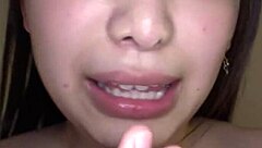 young asian babe feels intense pleasure in doggystyle cumshot