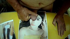 Daddy's step daughter receives a cum tribute from her master