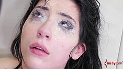 Femdom BDSM slut gets deeply penetrated anally in bondage